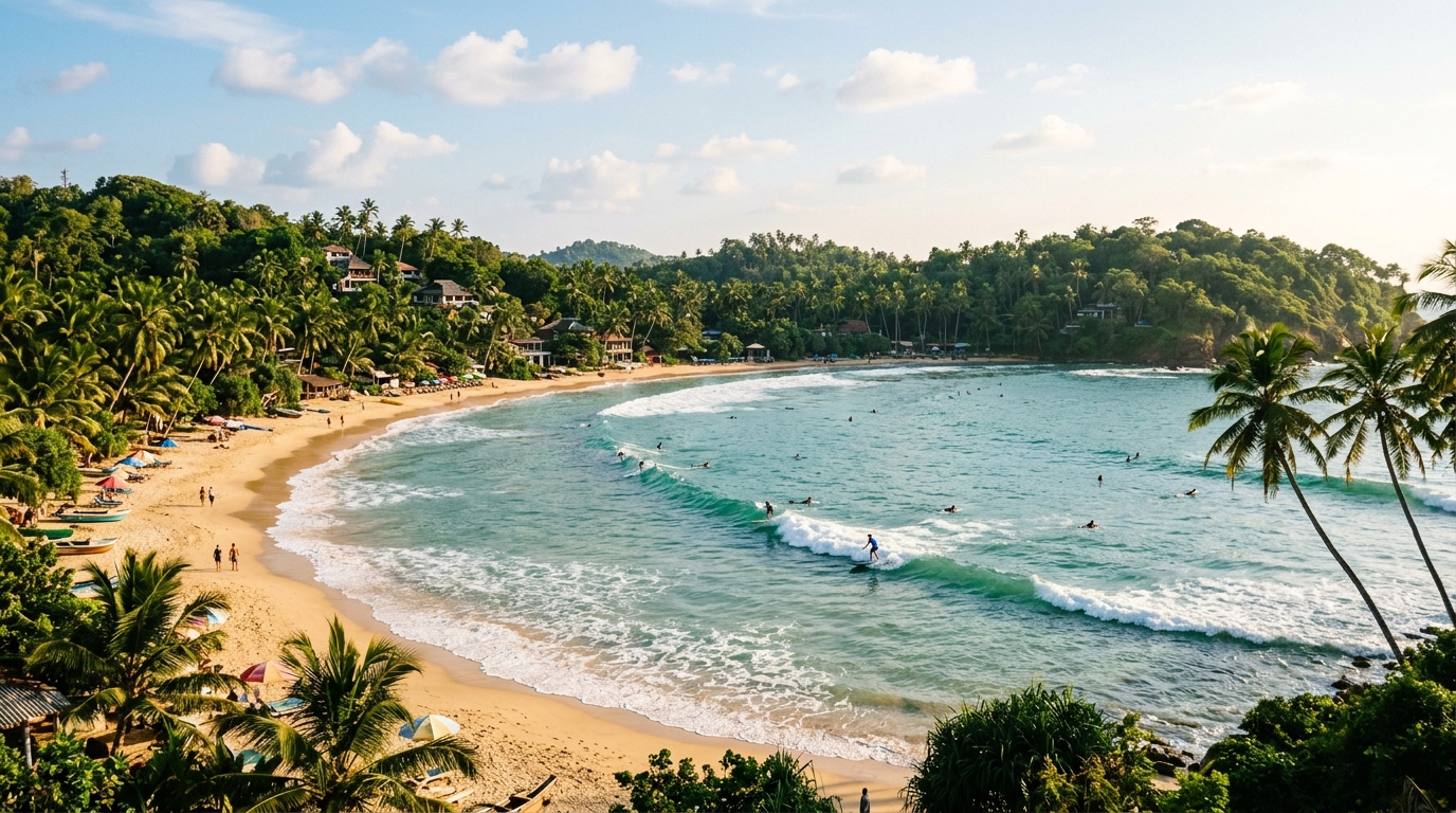 Hiriketiya Beach in Sri Lanka